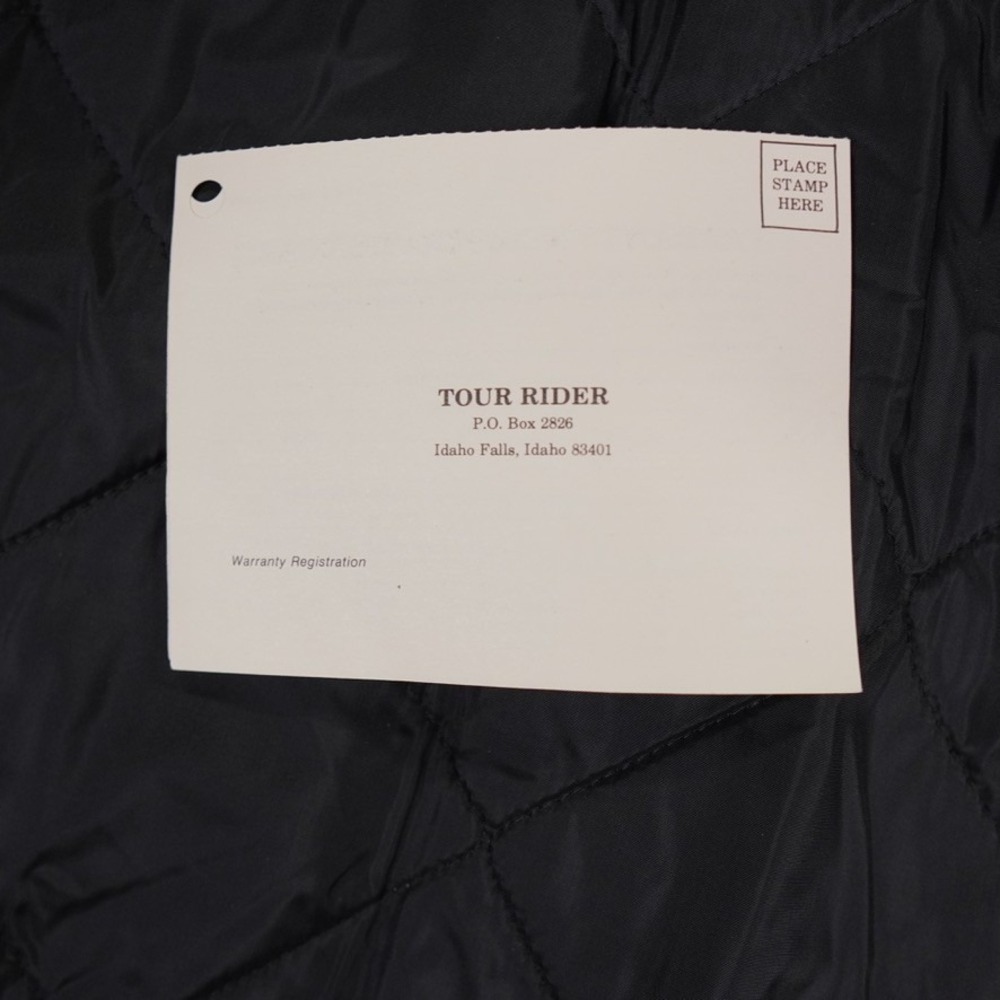 VTG Tour Rider Motorcycle Jacket Mens XL Black reflective piping gorpcore USA - Picture 10 of 12